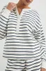 JOAN SWEATSHIRT - SAILOR STRIPE NAVY sold by Rails
