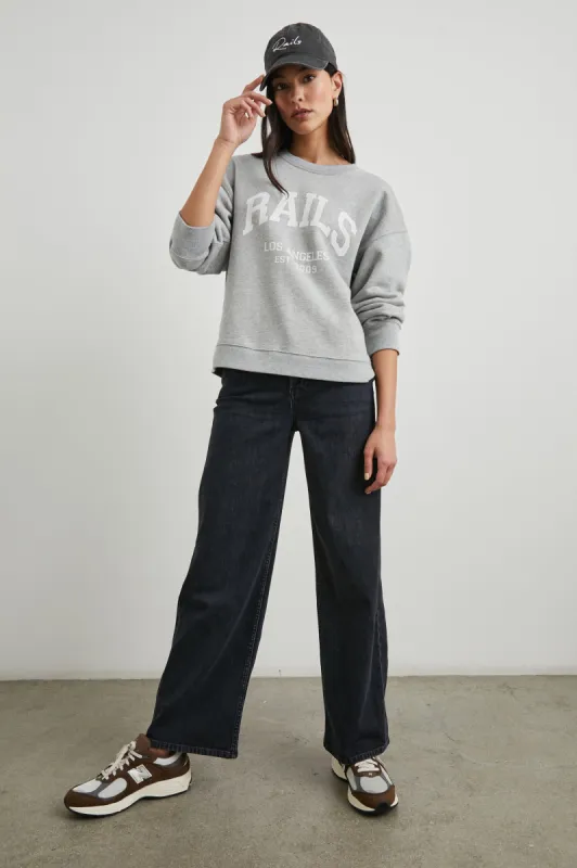 ANNIVERSARY SWEATSHIRT - HEATHER GREY made by Rails