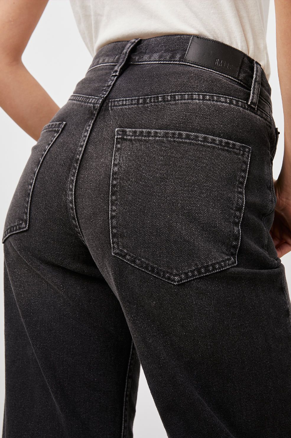 GETTY WIDE LEG - ASH BLACK CUFFED sold by Rails product image thumbnail 2