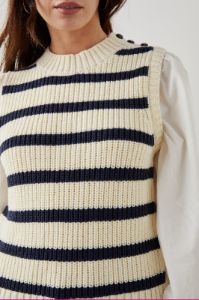 BAMBI SWEATER - IVORY NAVY STRIPE sold by Rails