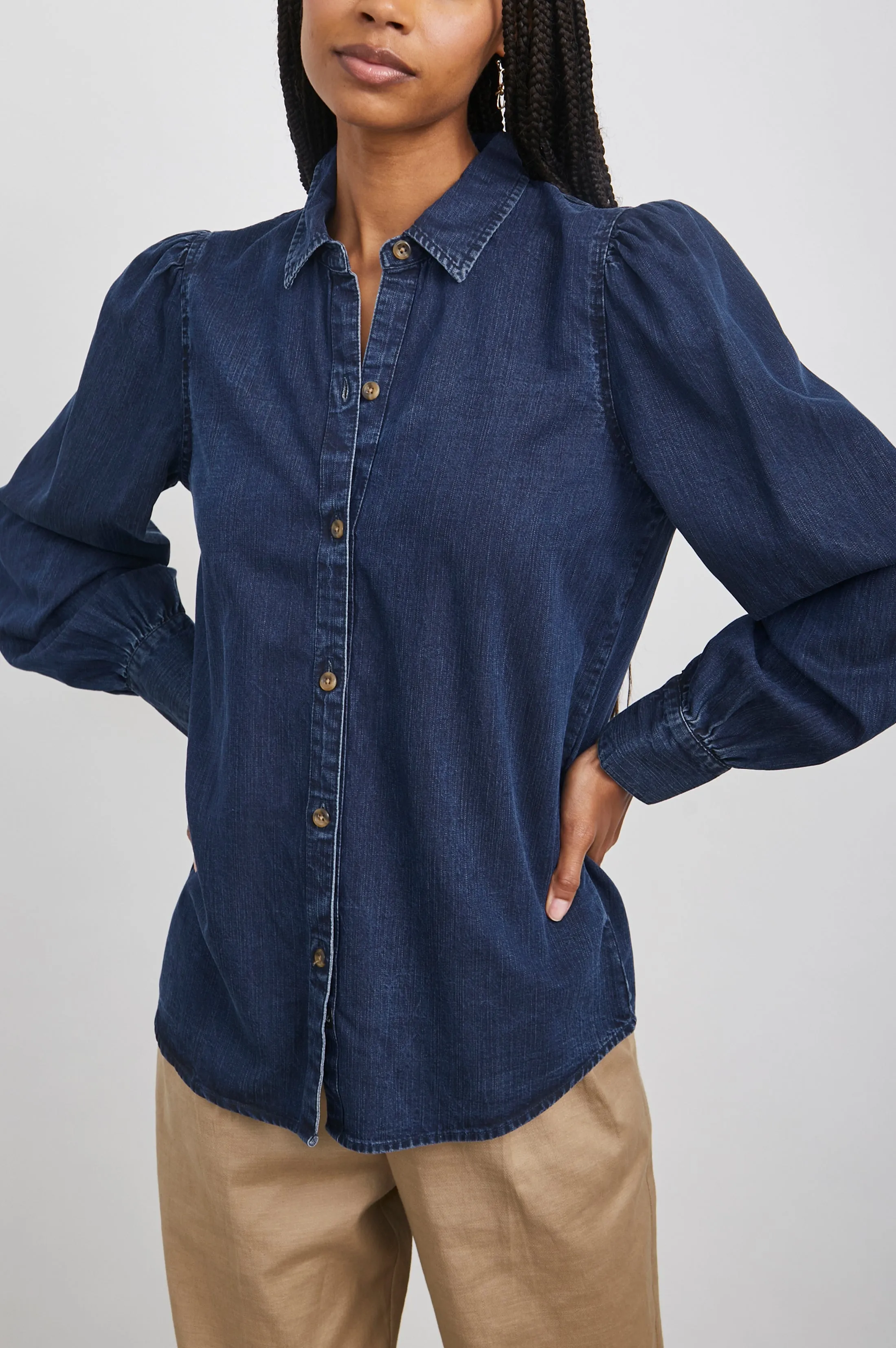 ANGELICA SHIRT - DARK VINTAGE sold by Rails product image thumbnail 4