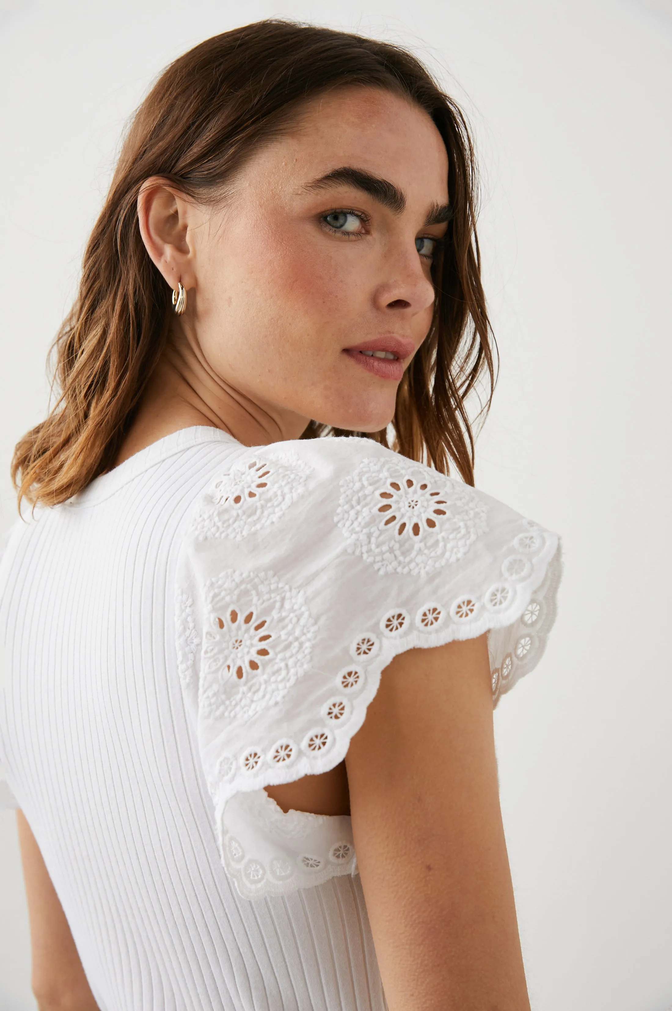 REZA TOP - WHITE sold by Rails product image thumbnail 3