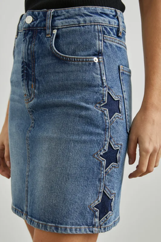 BURBANK SKIRT - STARRY NIGHT sold by Rails