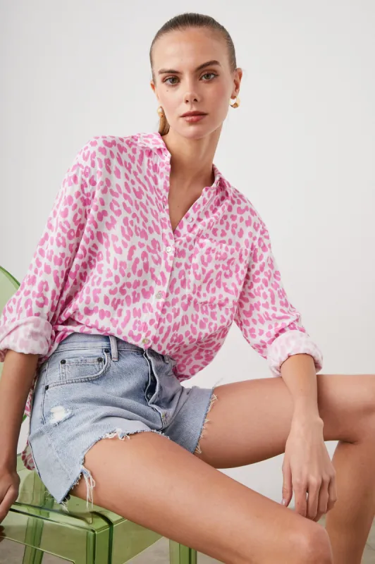 ELLIS SHIRT - FUCHSIA JAGUAR sold by Rails