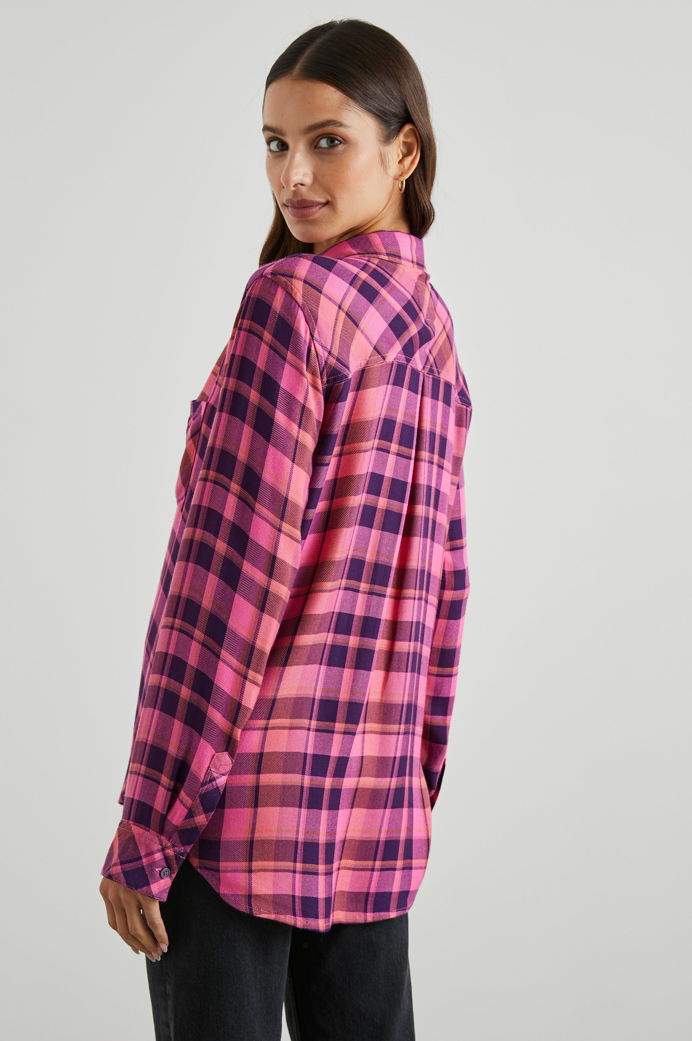 HUNTER SHIRT - ELECTRIC PINK sold by Rails product image thumbnail 5