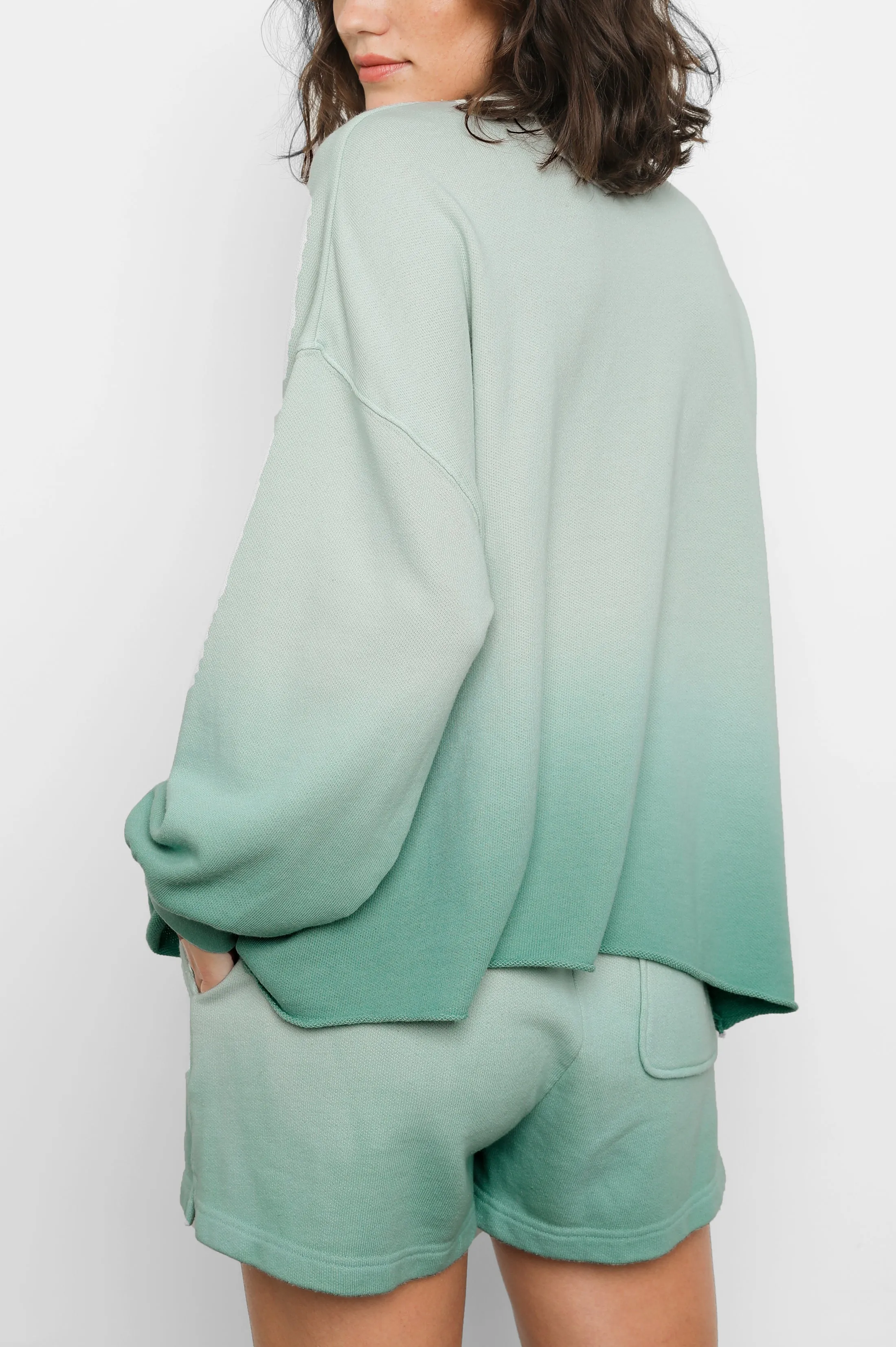 REEVES SWEATSHIRT - AQUA DIP DYE sold by Rails product image thumbnail 4