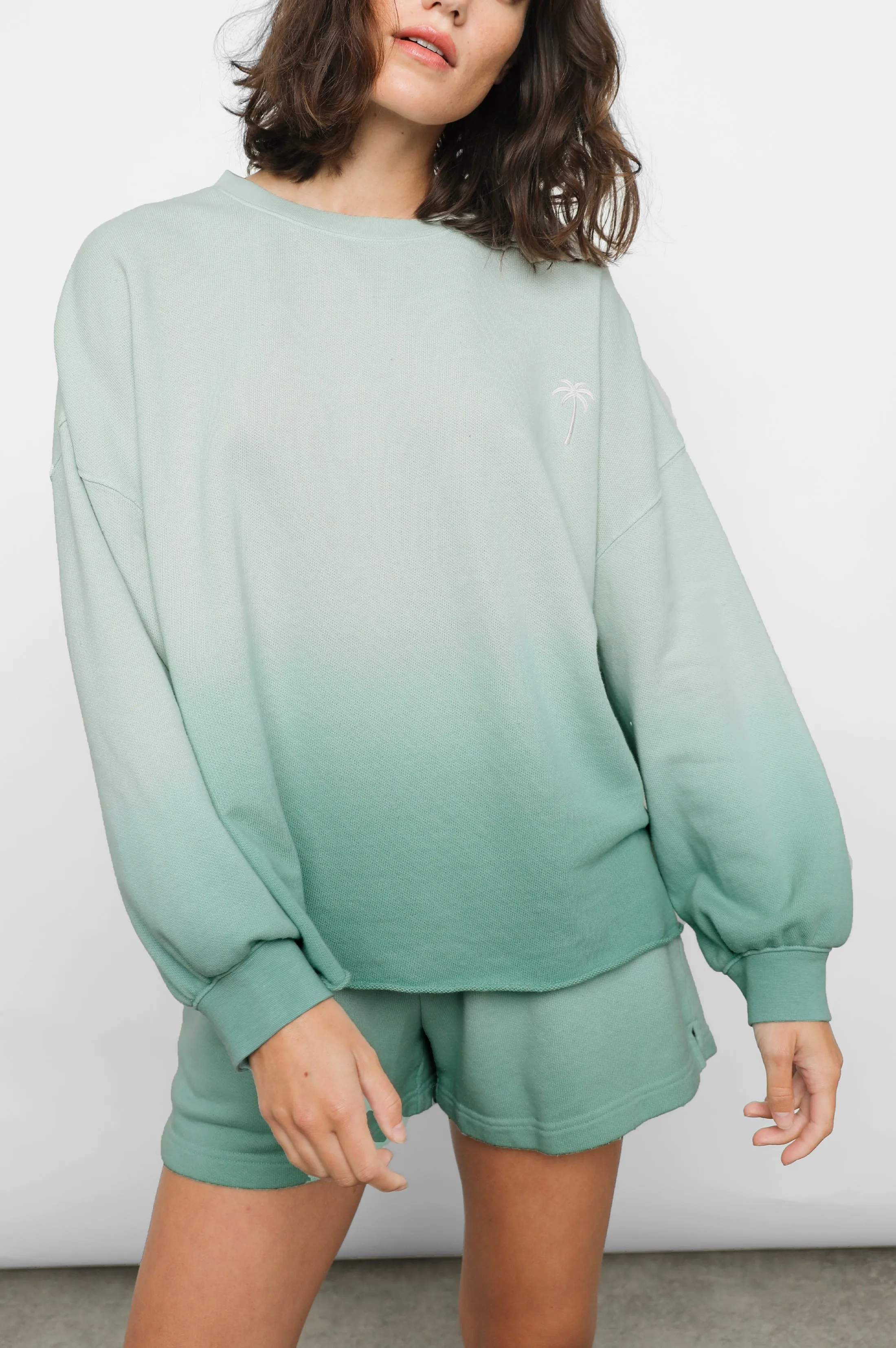 REEVES SWEATSHIRT - AQUA DIP DYE sold by Rails product image thumbnail 3