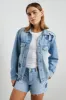 GROVE BOYFRIEND TRUCKER JACKET - INDIGO BLOOM sold by Rails