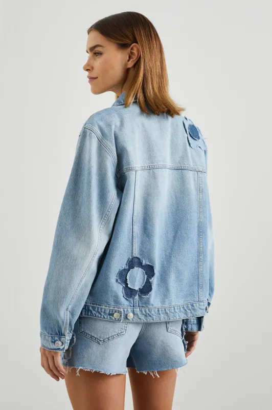 GROVE BOYFRIEND TRUCKER JACKET - INDIGO BLOOM sold by Rails