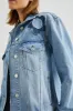 GROVE BOYFRIEND TRUCKER JACKET - INDIGO BLOOM sold by Rails