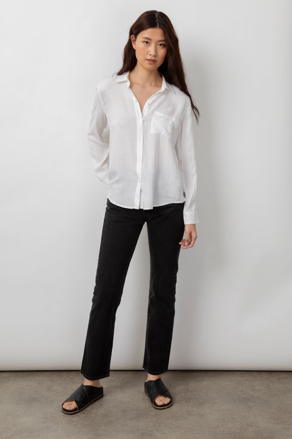 HUNTER SHIRT - IVORY CHECK sold by Rails product image thumbnail 3