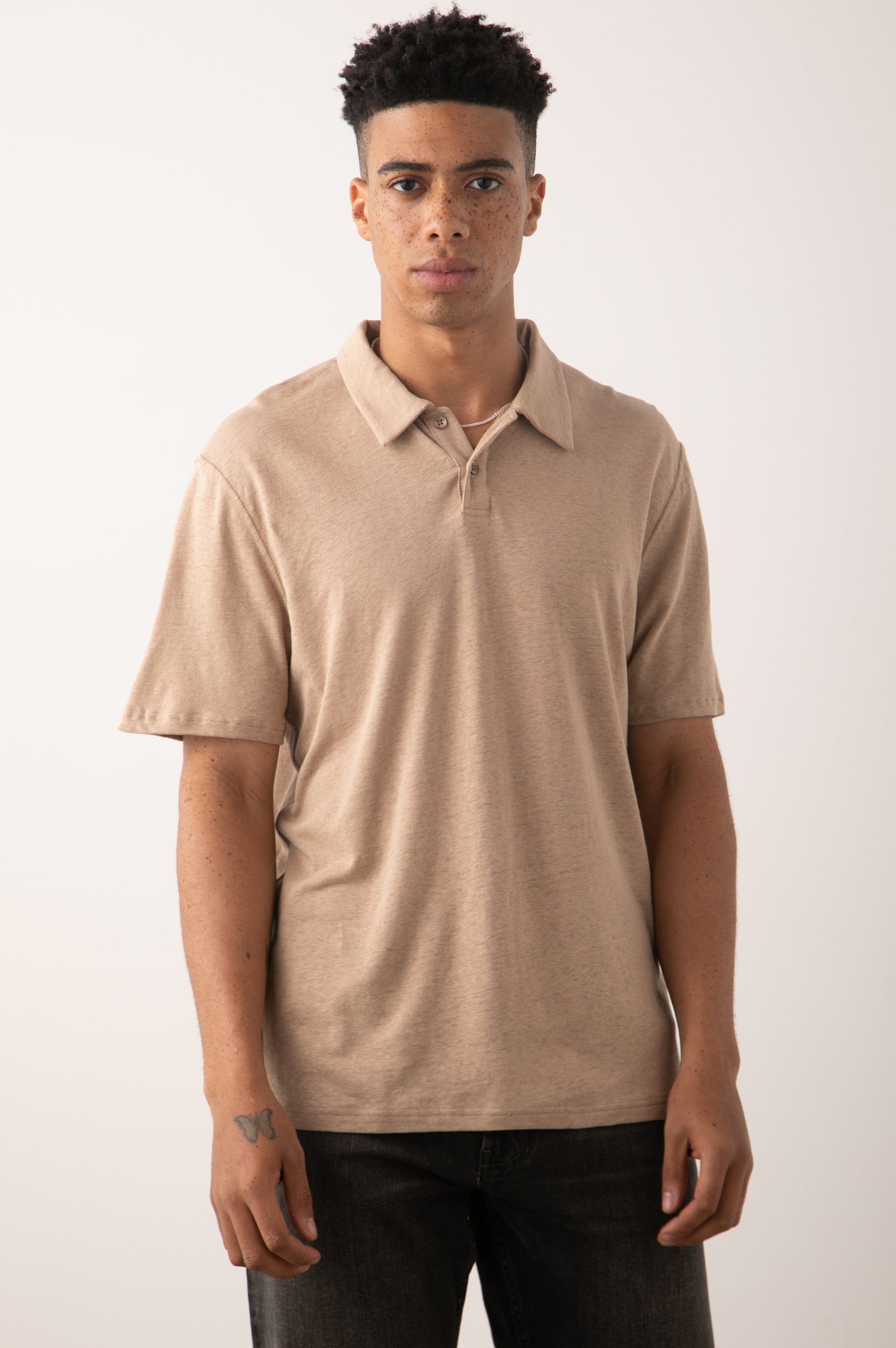 LEVANT POLO SHIRT - BULGUR sold by Rails