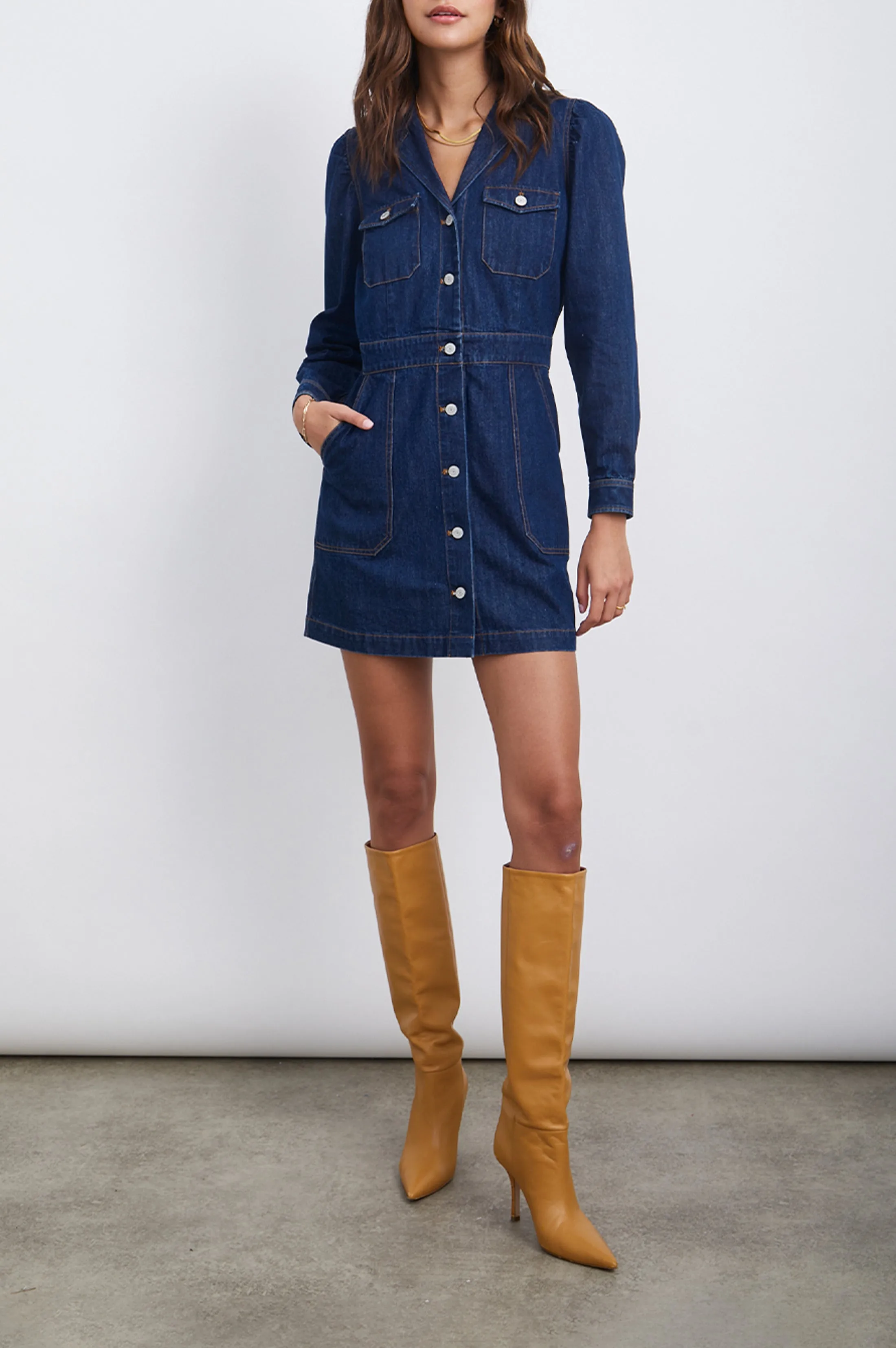 LISETTE DRESS - RAW DENIM sold by Rails product image thumbnail 3