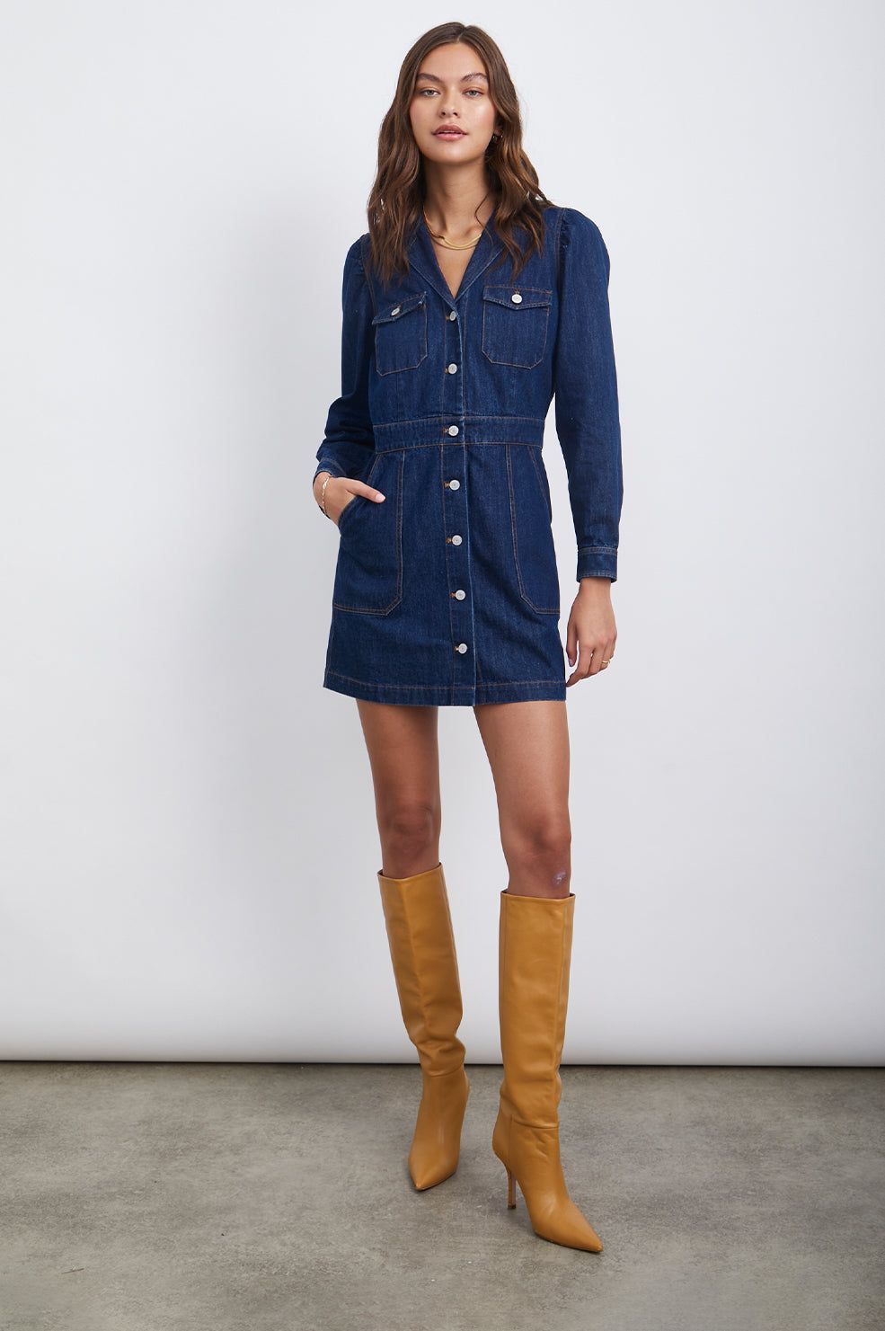 LISETTE DRESS - RAW DENIM sold by Rails product image thumbnail 3