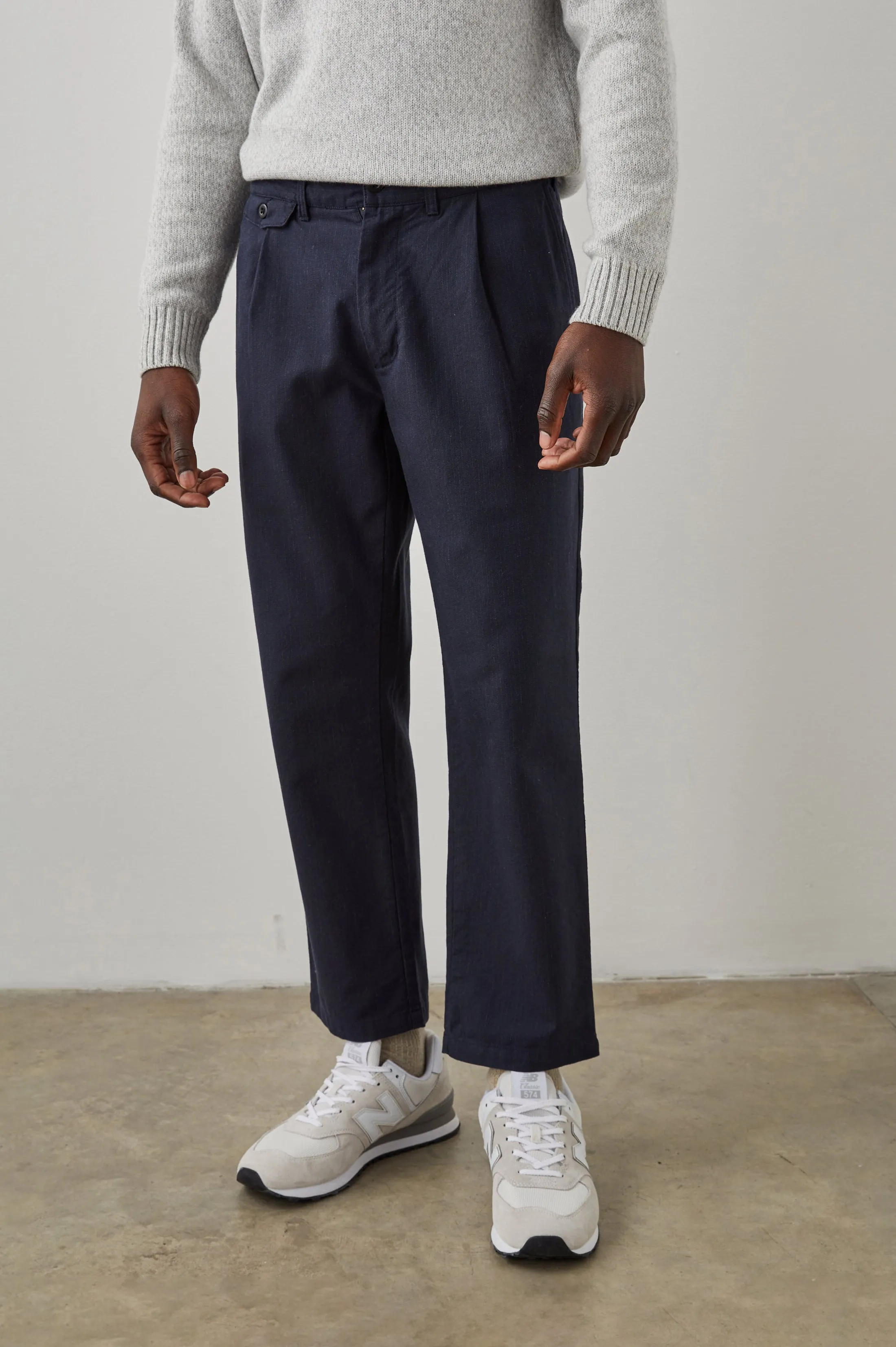 MARCELLUS PANT - NAVY CHARCOAL PIN STRIPE sold by Rails