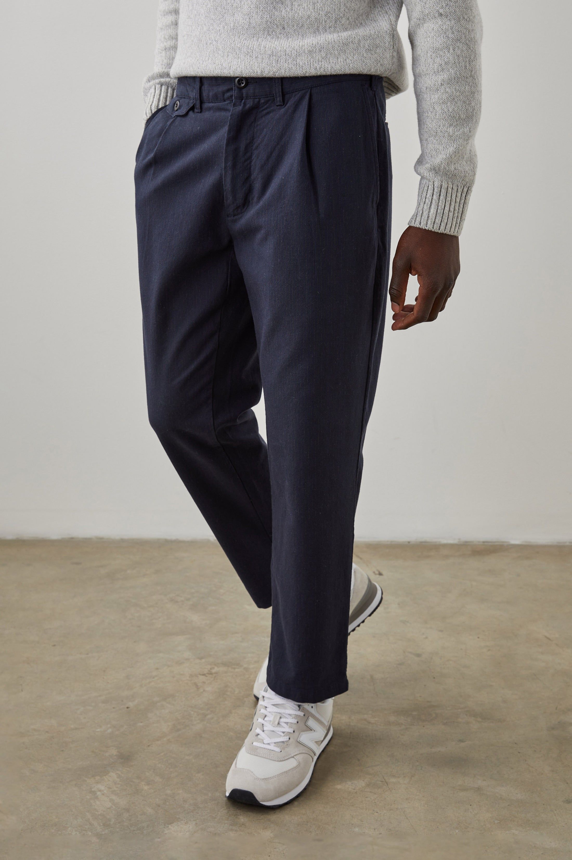 MARCELLUS PANT - NAVY CHARCOAL PIN STRIPE sold by Rails product image thumbnail 4