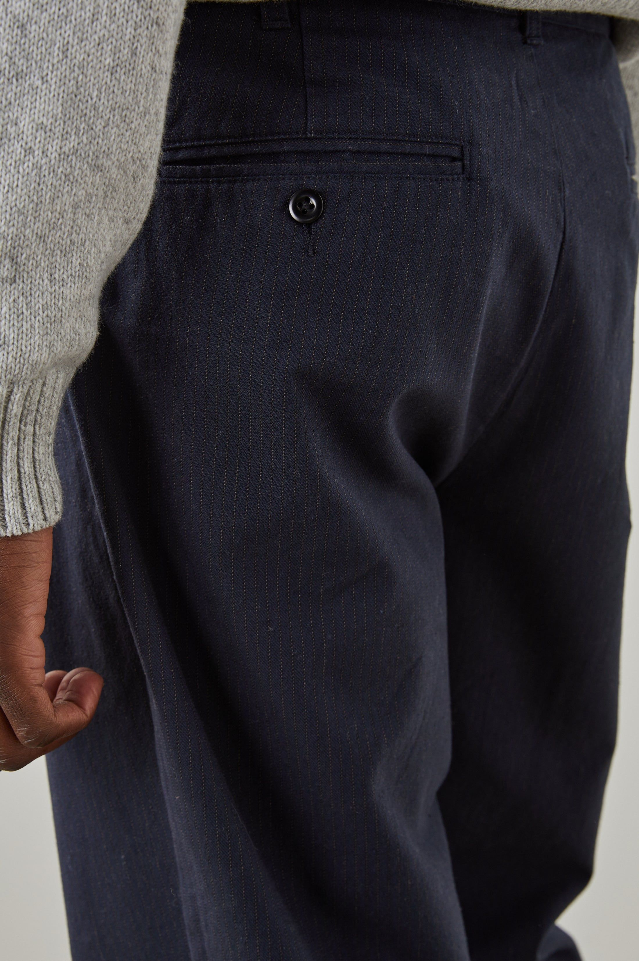 MARCELLUS PANT - NAVY CHARCOAL PIN STRIPE sold by Rails product image thumbnail 7