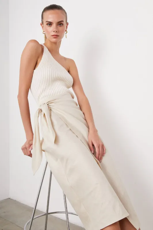 CRESSIDA SKIRT - SAND sold by Rails