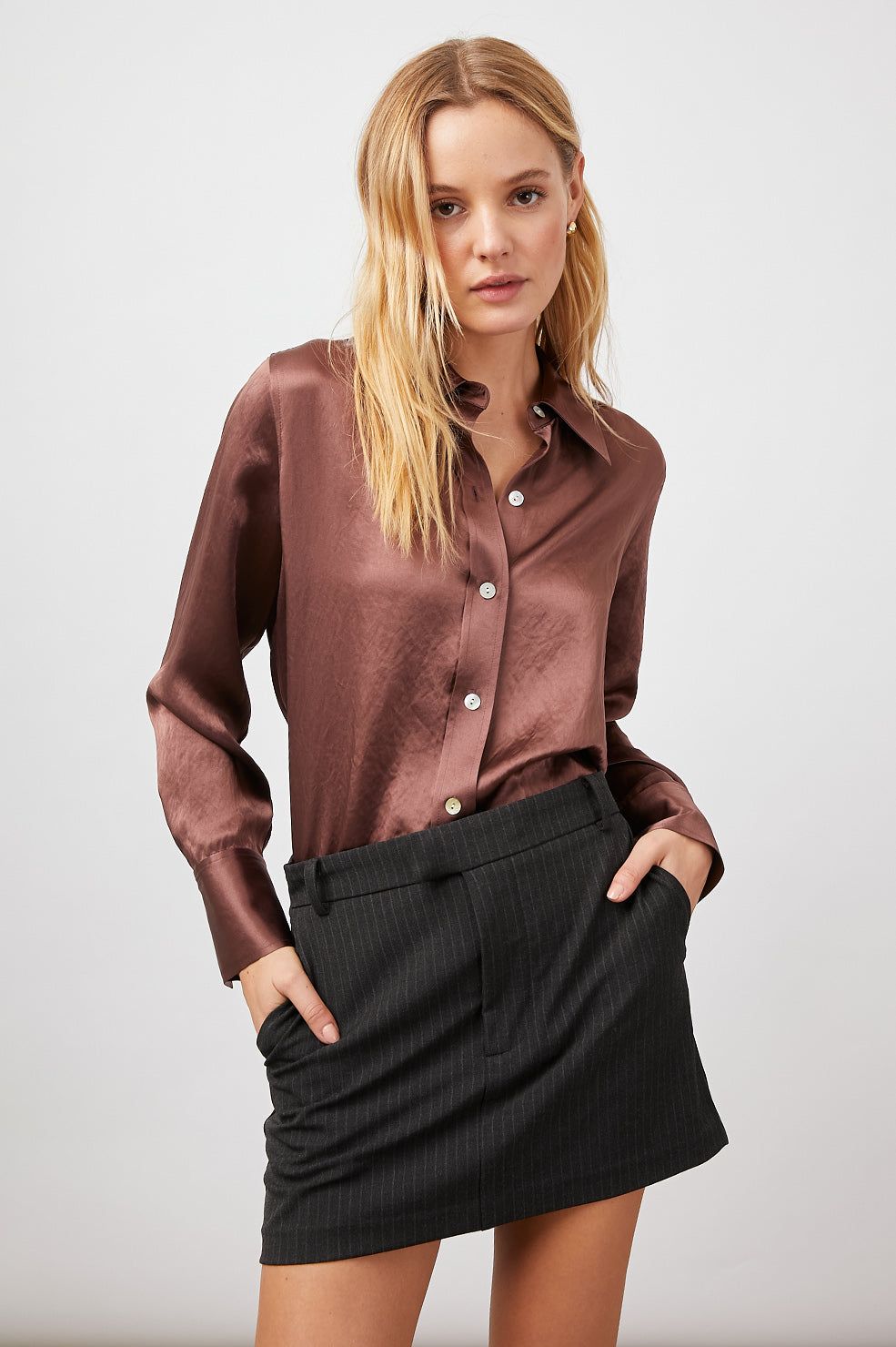 ANDREA TOP - NUTMEG sold by Rails