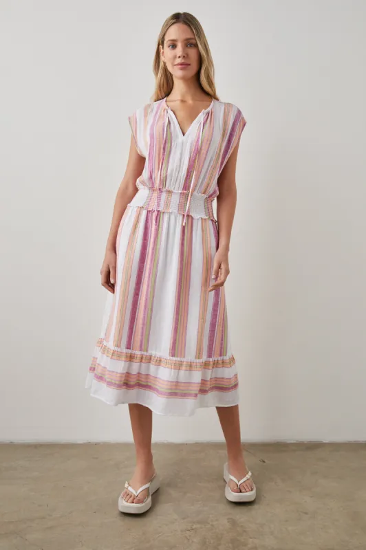 ASHLYN DRESS - HIBISCUS STRIPE sold by Rails