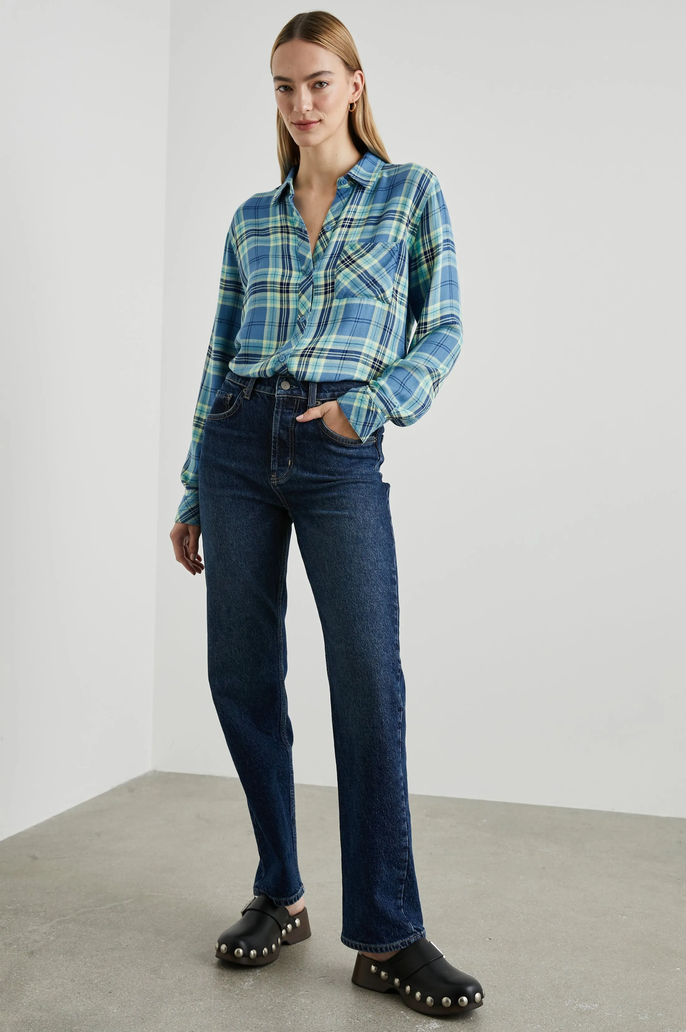 HUNTER SHIRT - BLUEBELL CITRON sold by Rails product image thumbnail 3