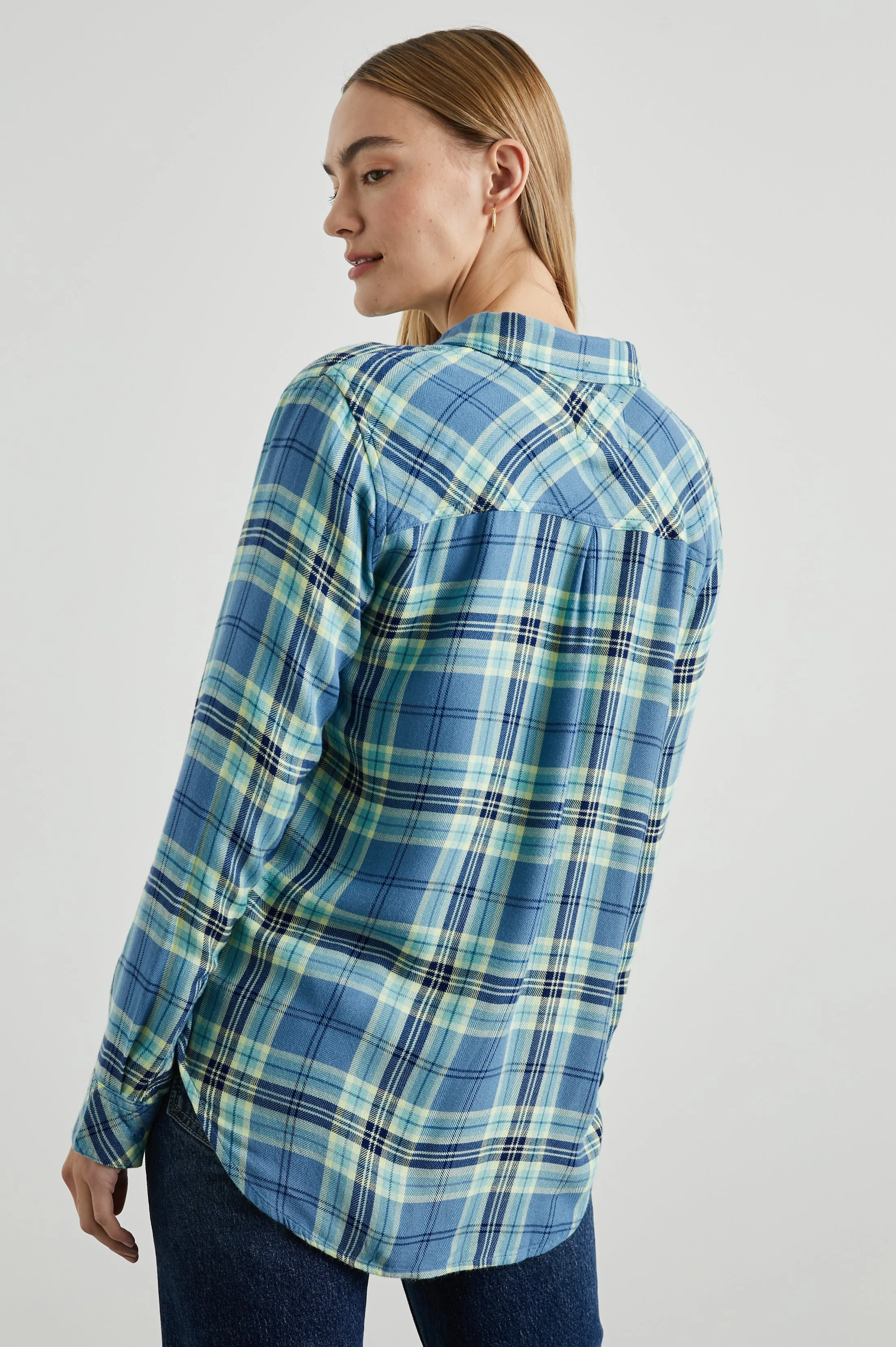 HUNTER SHIRT - BLUEBELL CITRON sold by Rails product image thumbnail 5