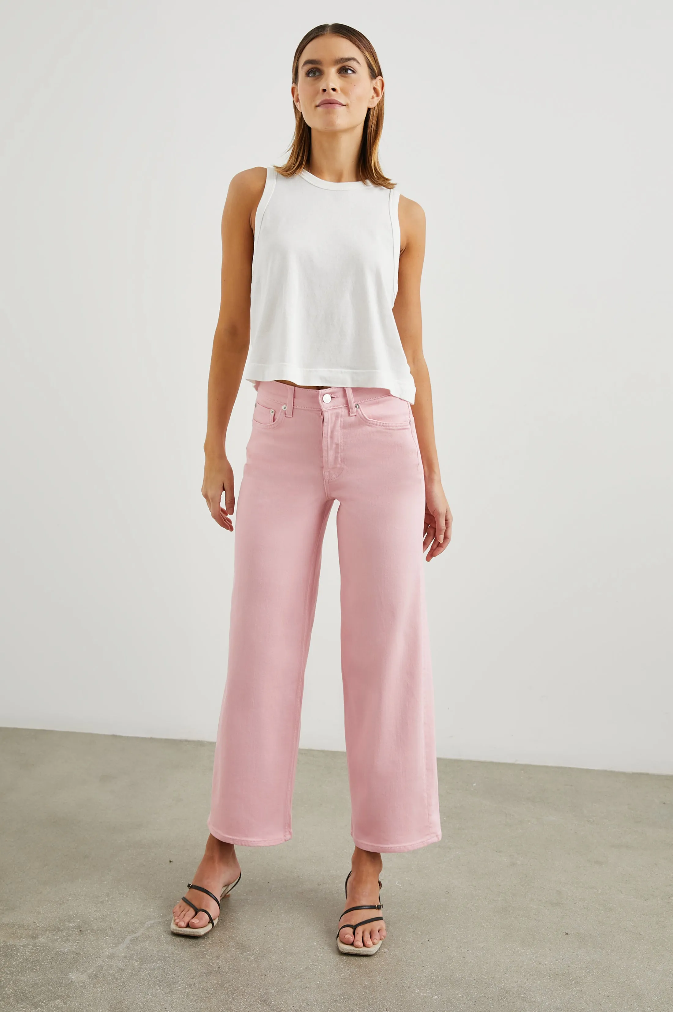 GETTY CROP WIDE LEG - BUBBLE GUM sold by Rails product image thumbnail 5