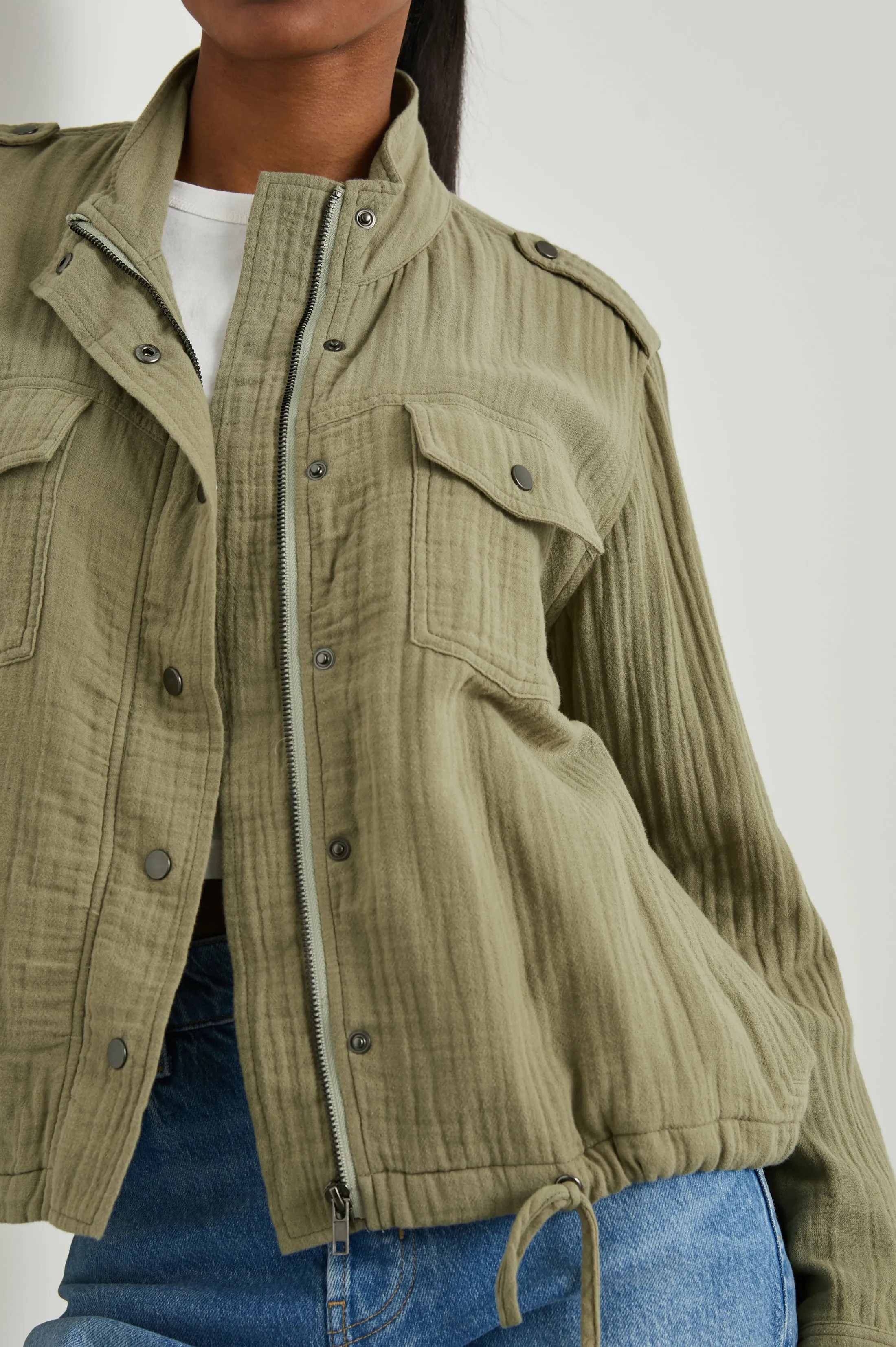COLLINS JACKET - GAUZE MERMAID sold by Rails product image thumbnail 2