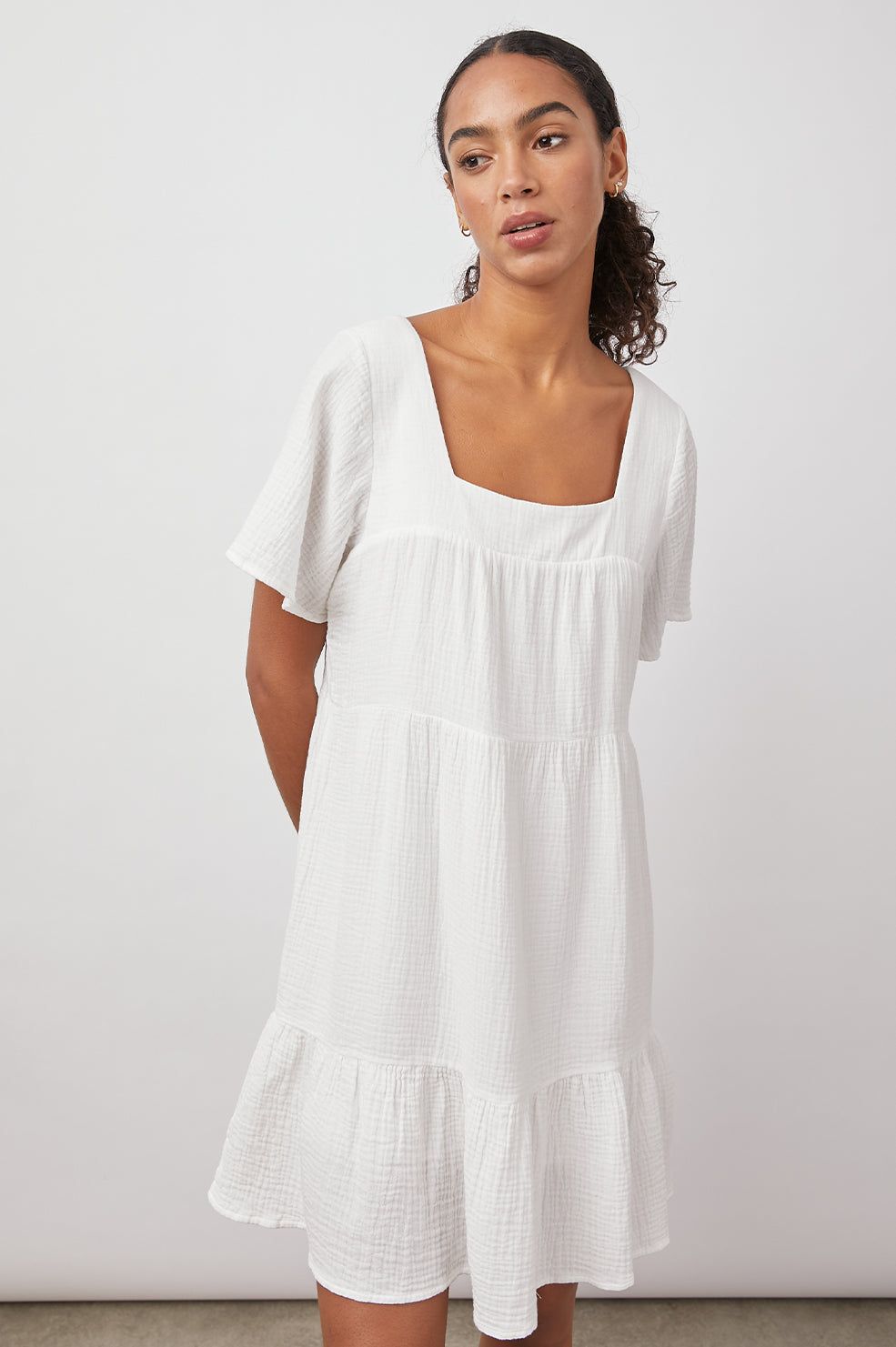 VALENTINA DRESS - WHITE sold by Rails