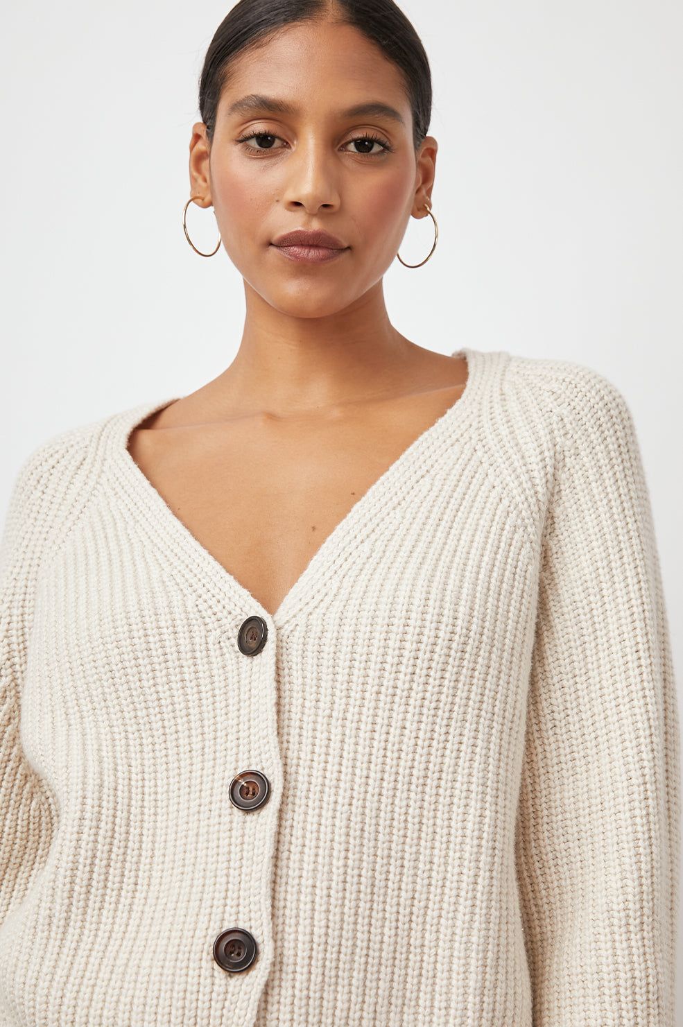 JOSIE CARDIGAN - HEATHER TAUPE sold by Rails product image thumbnail 4