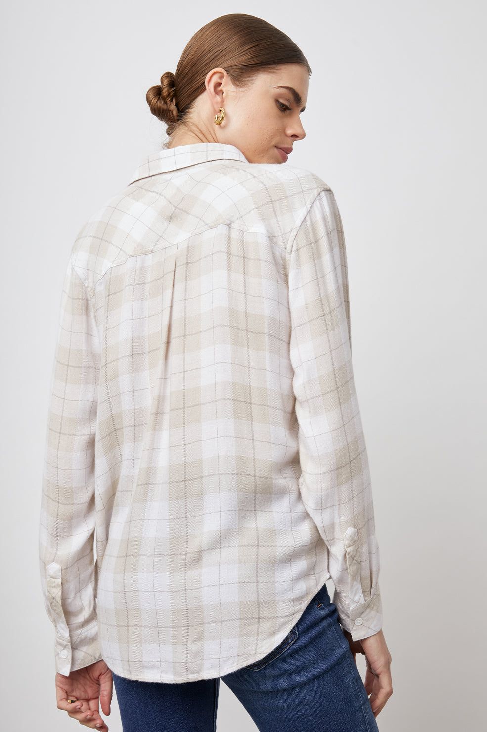 HUNTER SHIRT - WHITE ALMOND sold by Rails product image thumbnail 5