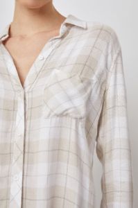 HUNTER SHIRT - WHITE ALMOND sold by Rails