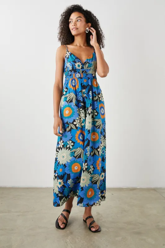 JUSTINE DRESS - AZUL WILDFLOWER sold by Rails