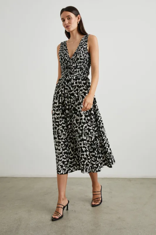 BRUNA DRESS - EBONY TEXTURE sold by Rails