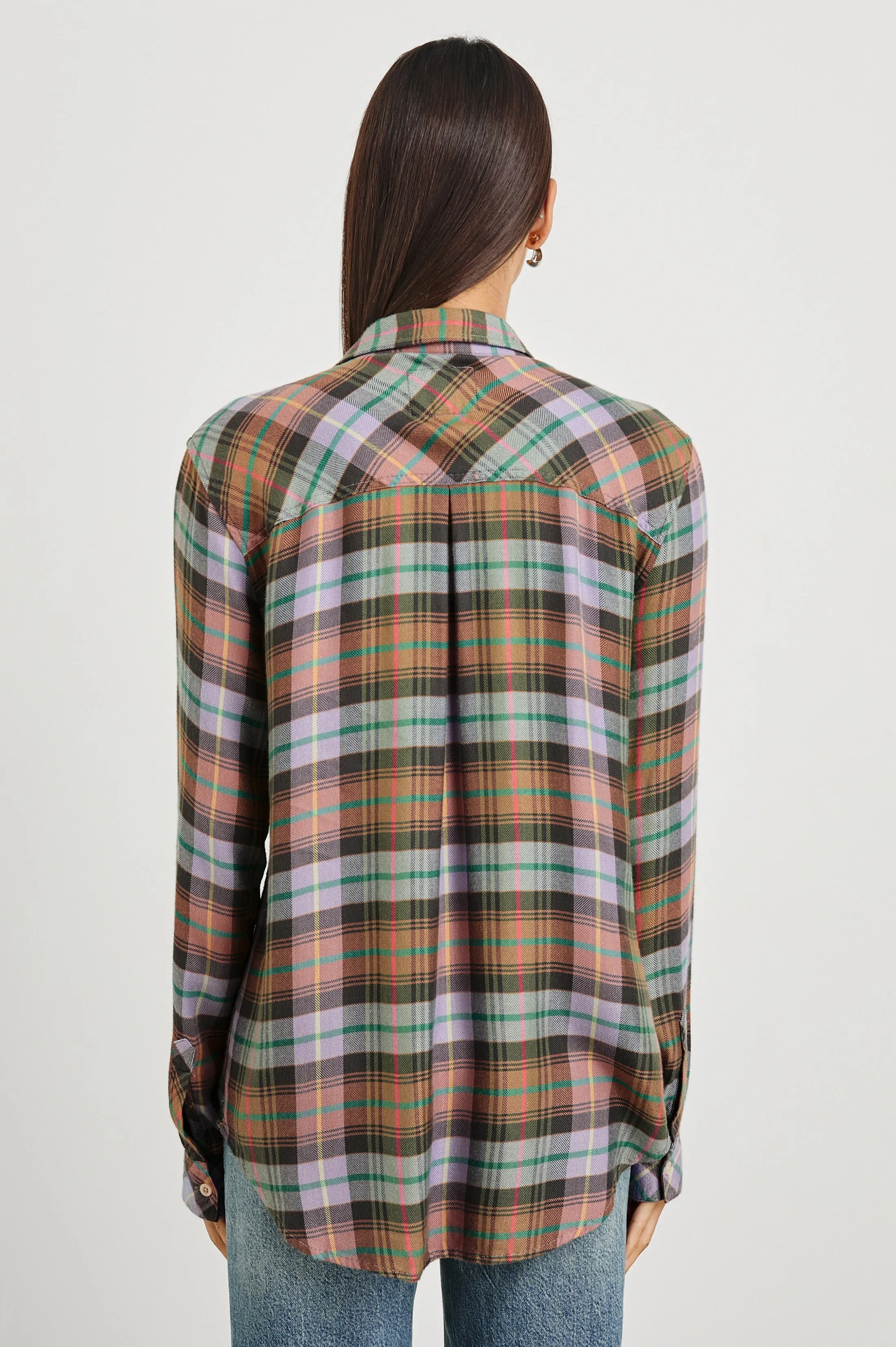 HUNTER SHIRT - DUSTY LILAC MULTI sold by Rails product image thumbnail 5