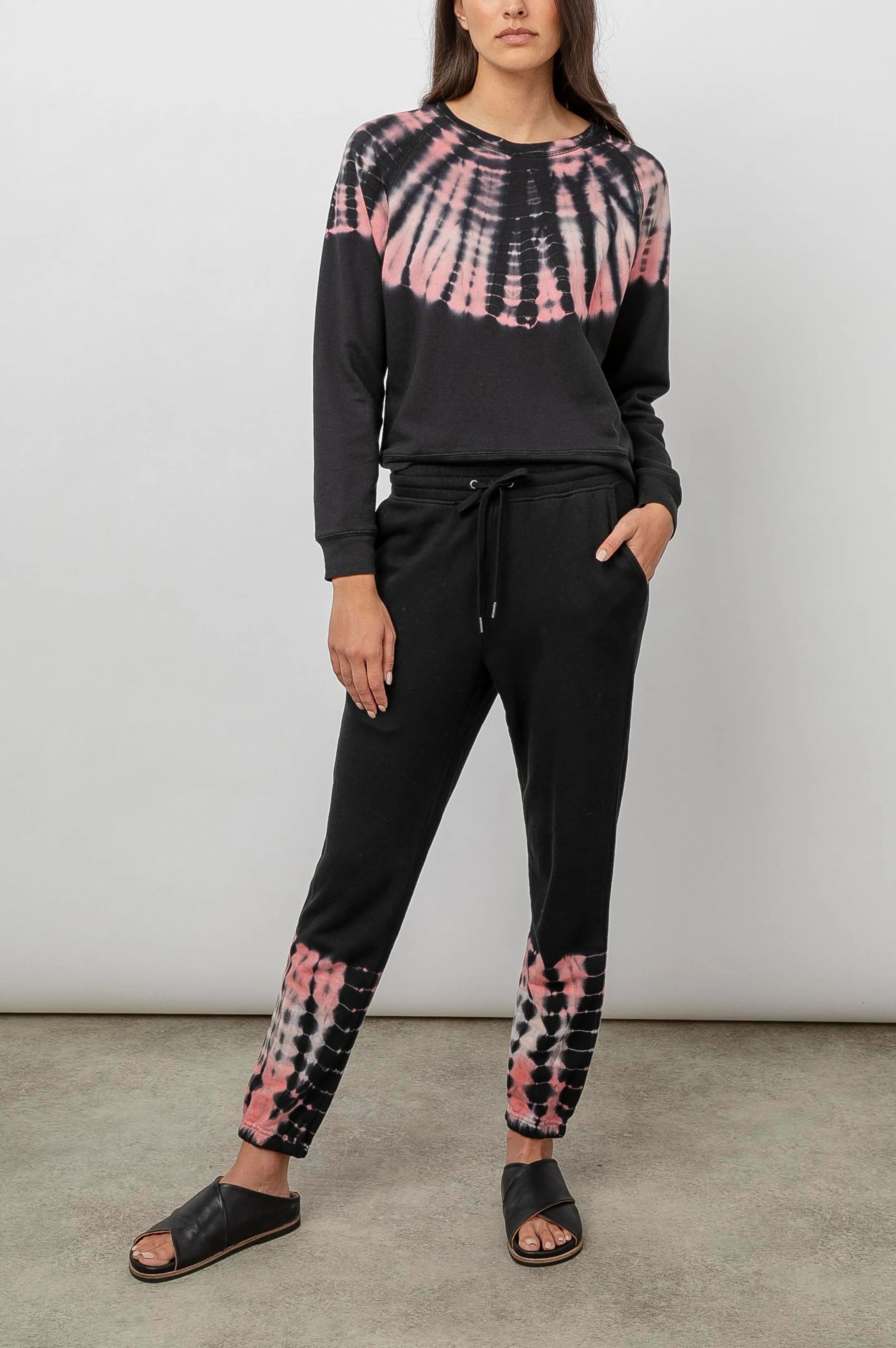 THEO & KINGSTON SET - BLACK PETAL TIE DYE sold by Rails product image thumbnail 3