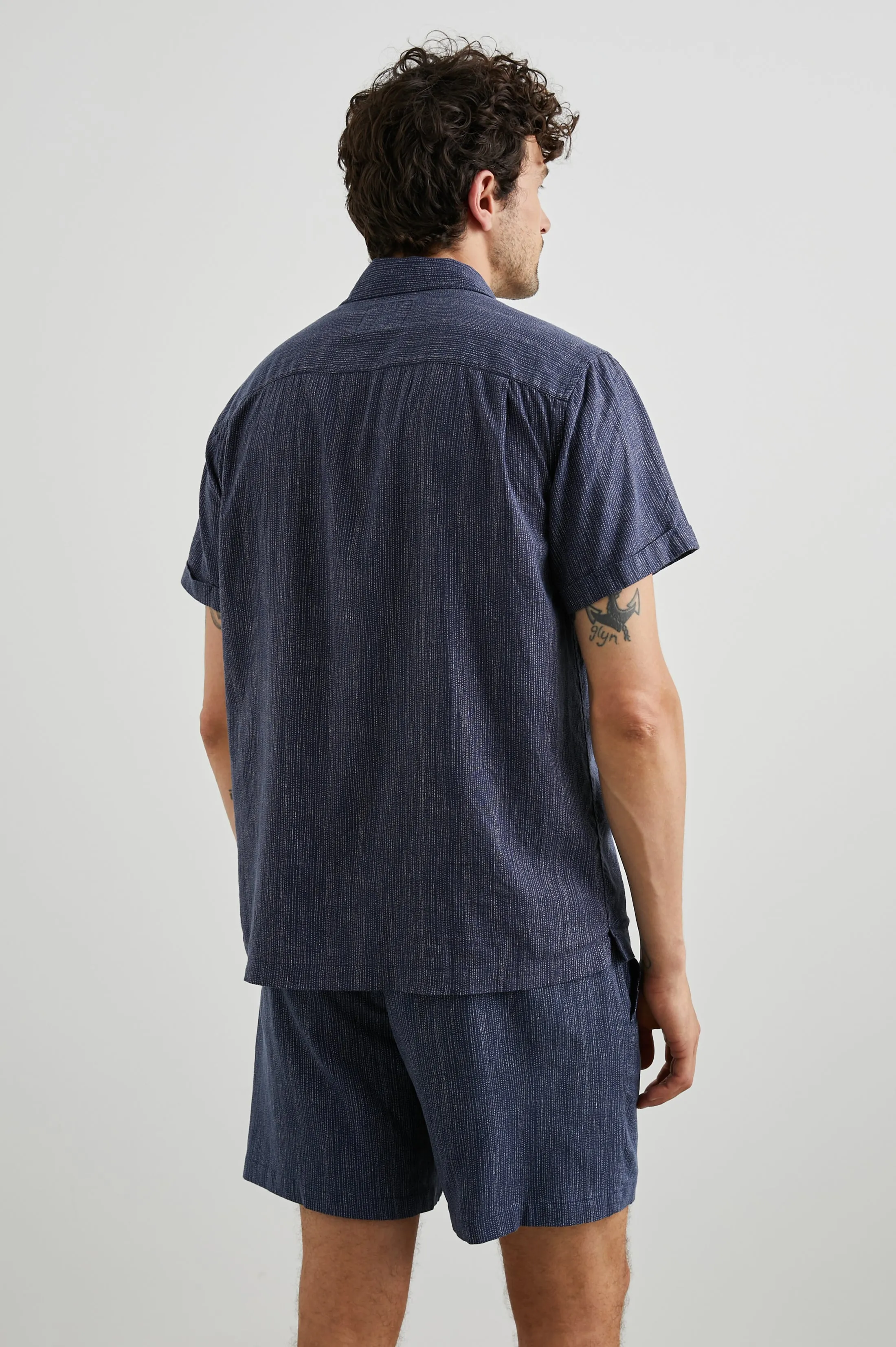 WAIMEA SHIRT - MATRIX NAVY PEARL sold by Rails product image thumbnail 4