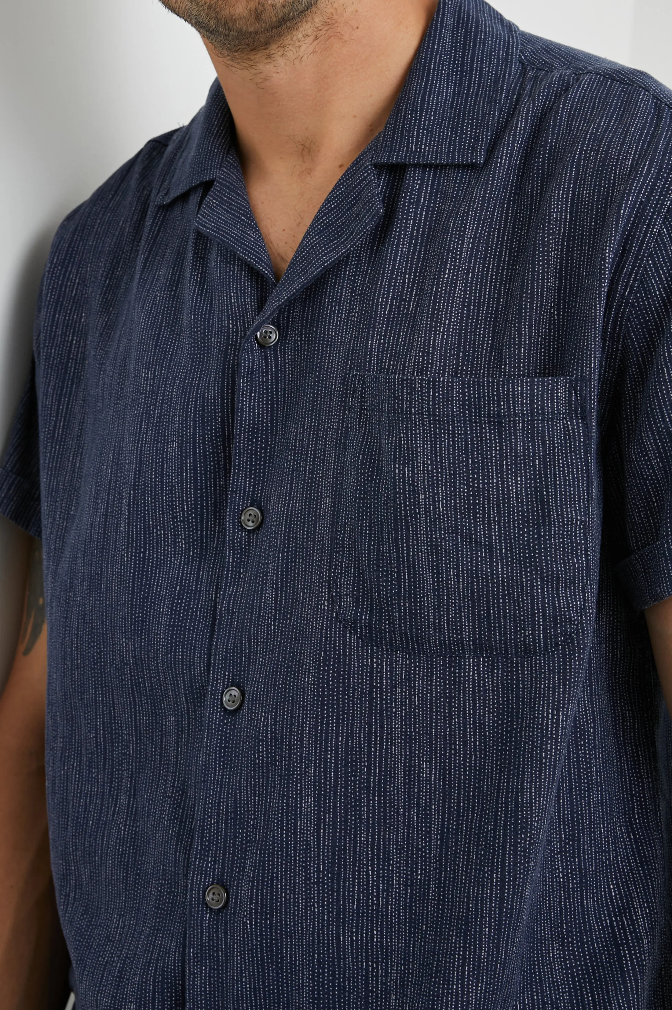 WAIMEA SHIRT - MATRIX NAVY PEARL sold by Rails product image thumbnail 2