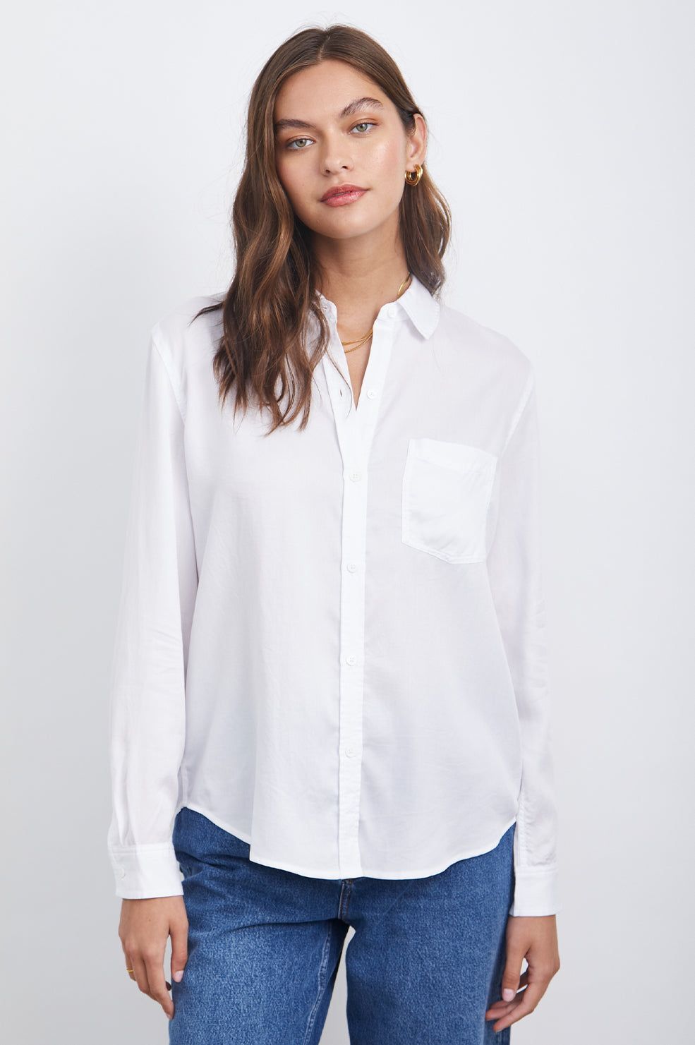 PALOMA SHIRT - WHITE sold by Rails