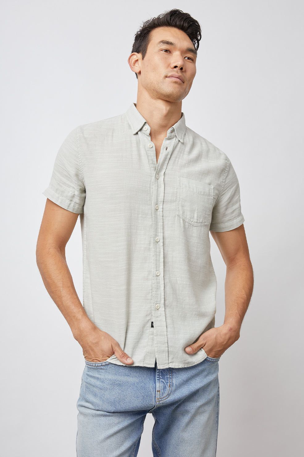 FAIRFAX SHIRT - SAGE sold by Rails product image thumbnail 5