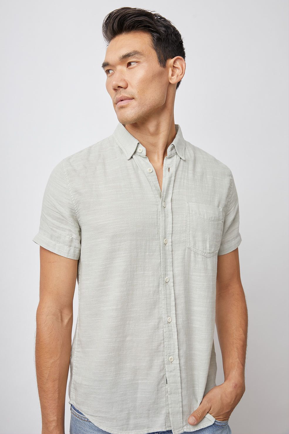 FAIRFAX SHIRT - SAGE sold by Rails product image thumbnail 3