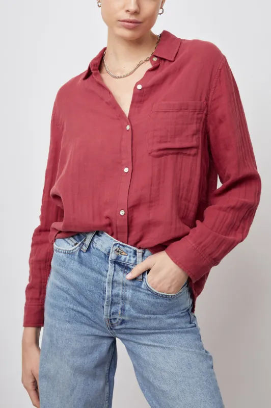 ELLIS SHIRT - CRANBERRY sold by Rails