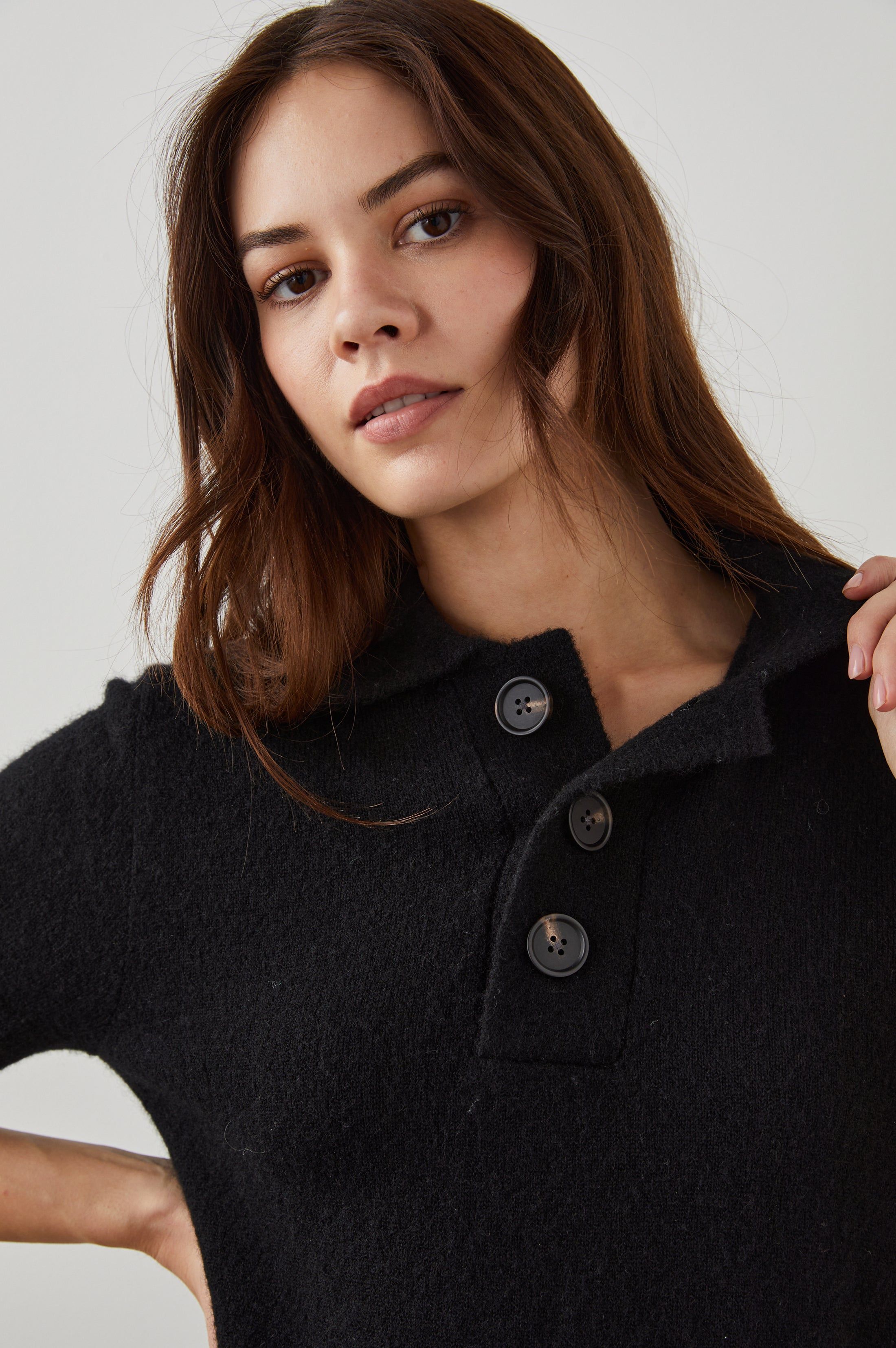 GRETA TOP - BLACK sold by Rails product image thumbnail 2