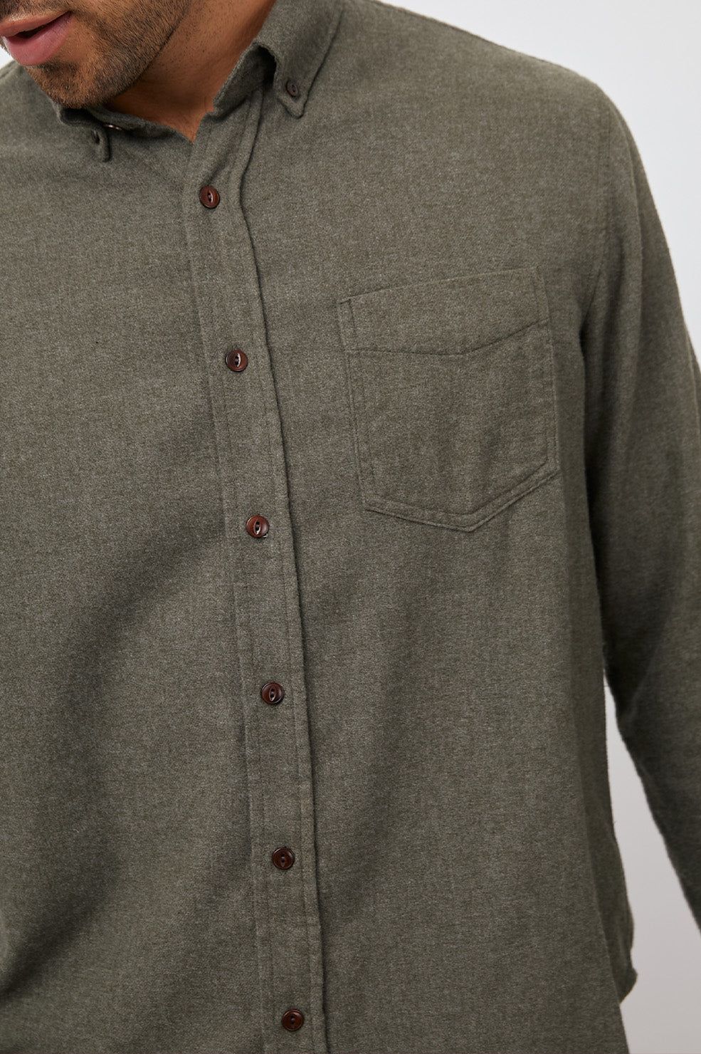 RUNSON SHIRT - HUNTER GREEN sold by Rails product image thumbnail 2
