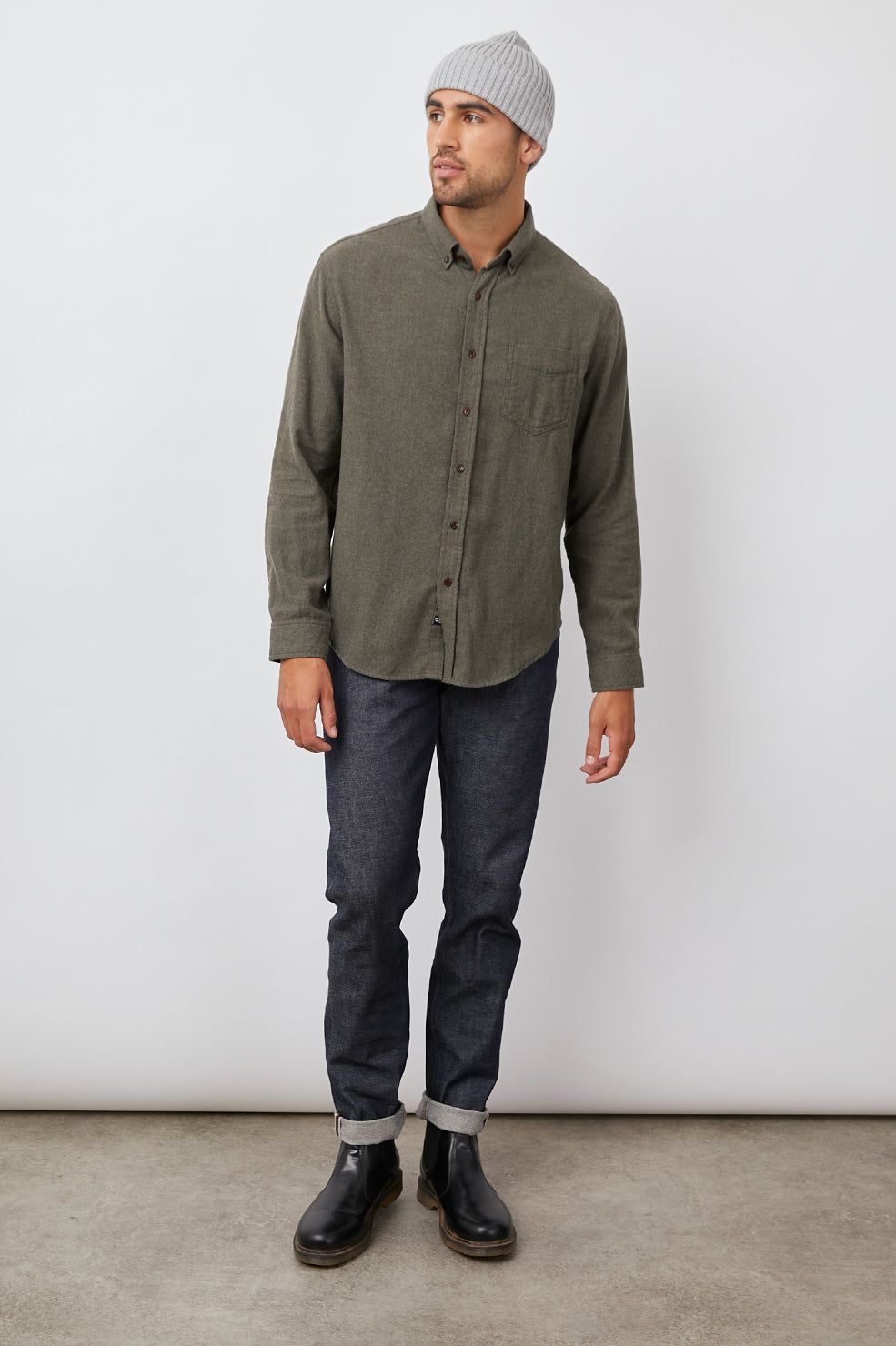RUNSON SHIRT - HUNTER GREEN sold by Rails product image thumbnail 3