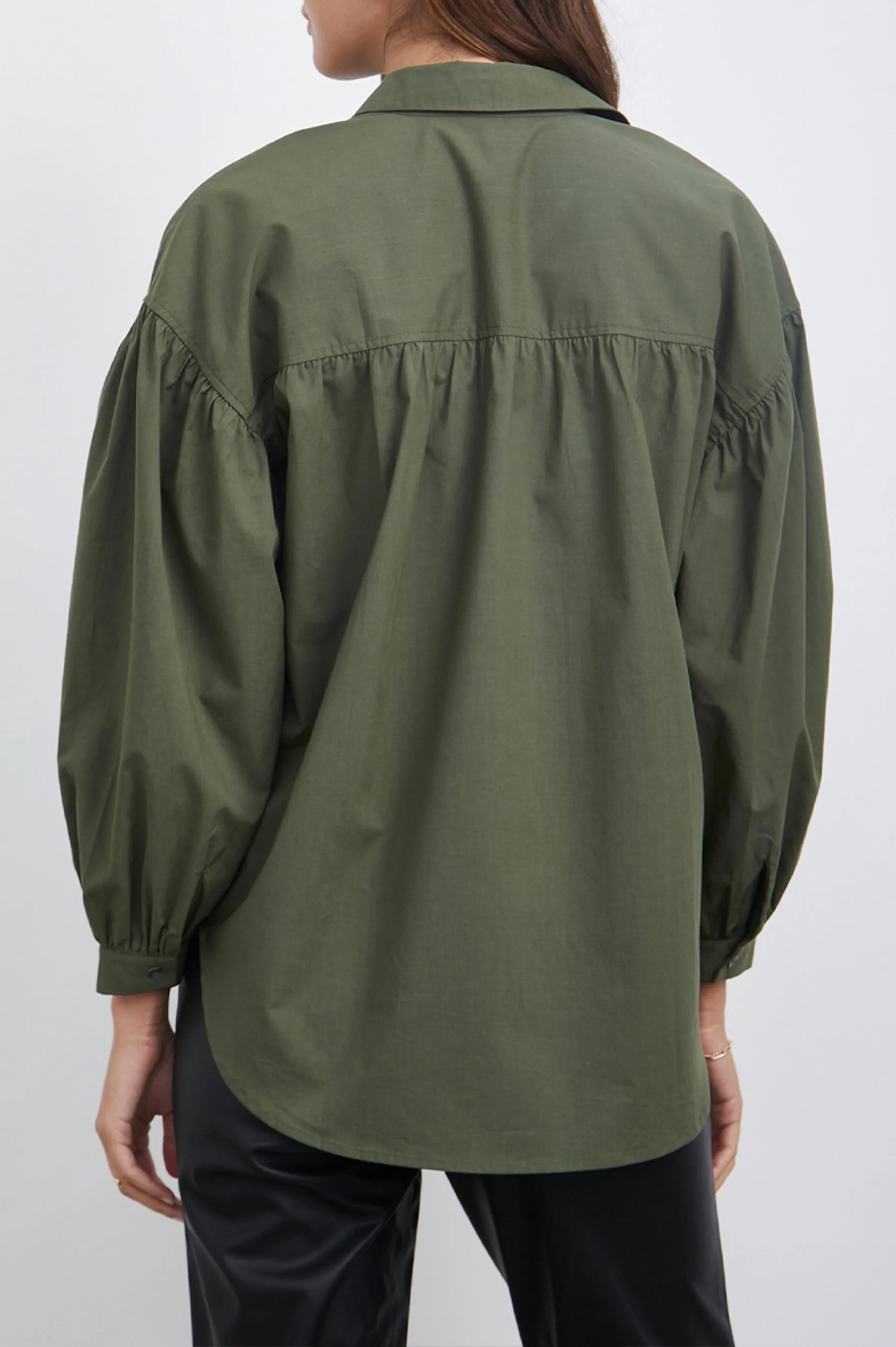 JANAE SHIRT - OLIVE SMOKE sold by Rails product image thumbnail 5
