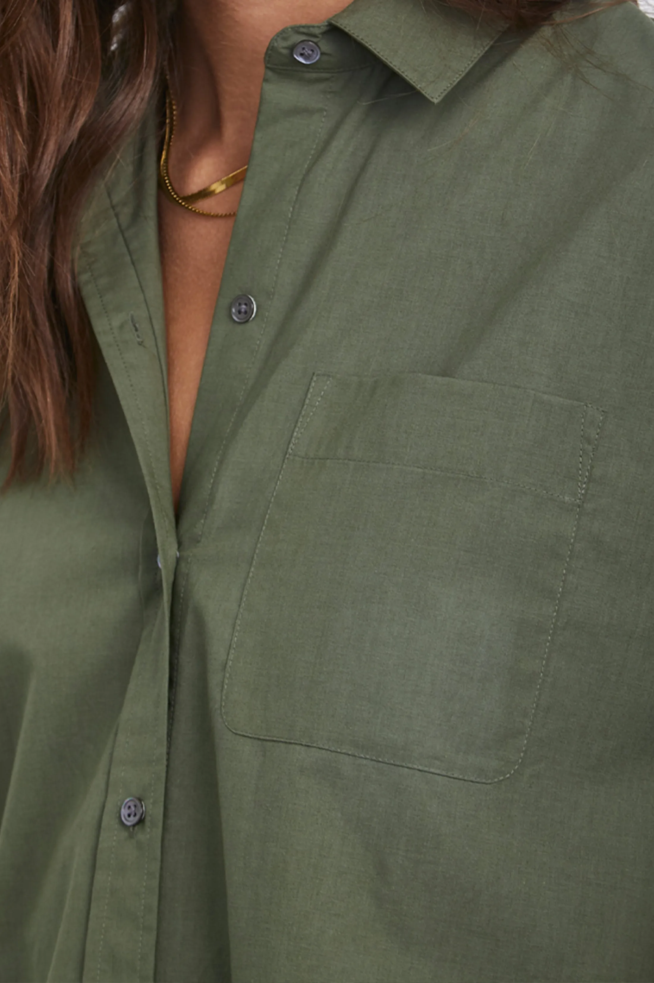 JANAE SHIRT - OLIVE SMOKE sold by Rails product image thumbnail 2