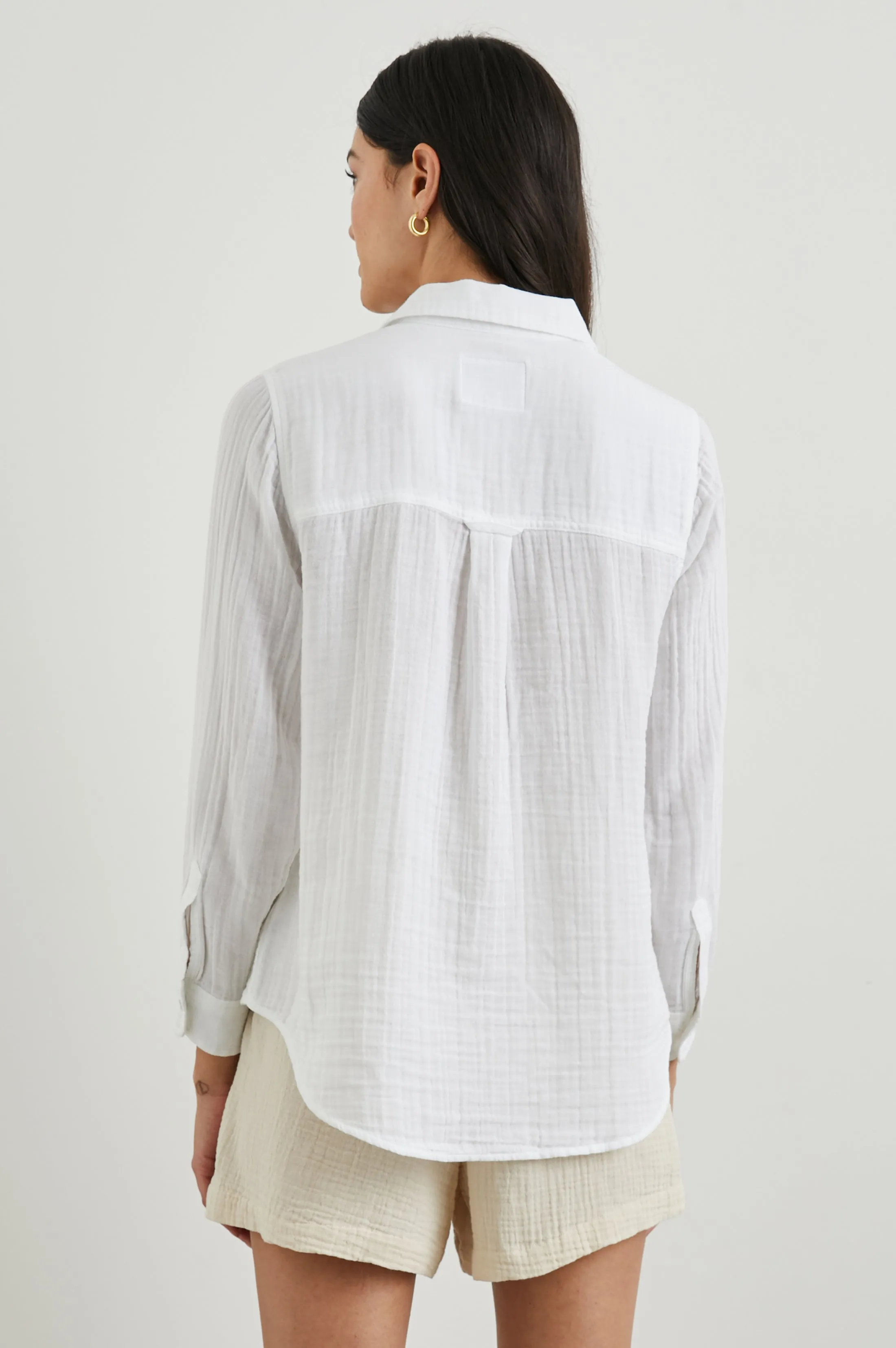 ELLIS SHIRT - WHITE sold by Rails product image thumbnail 5