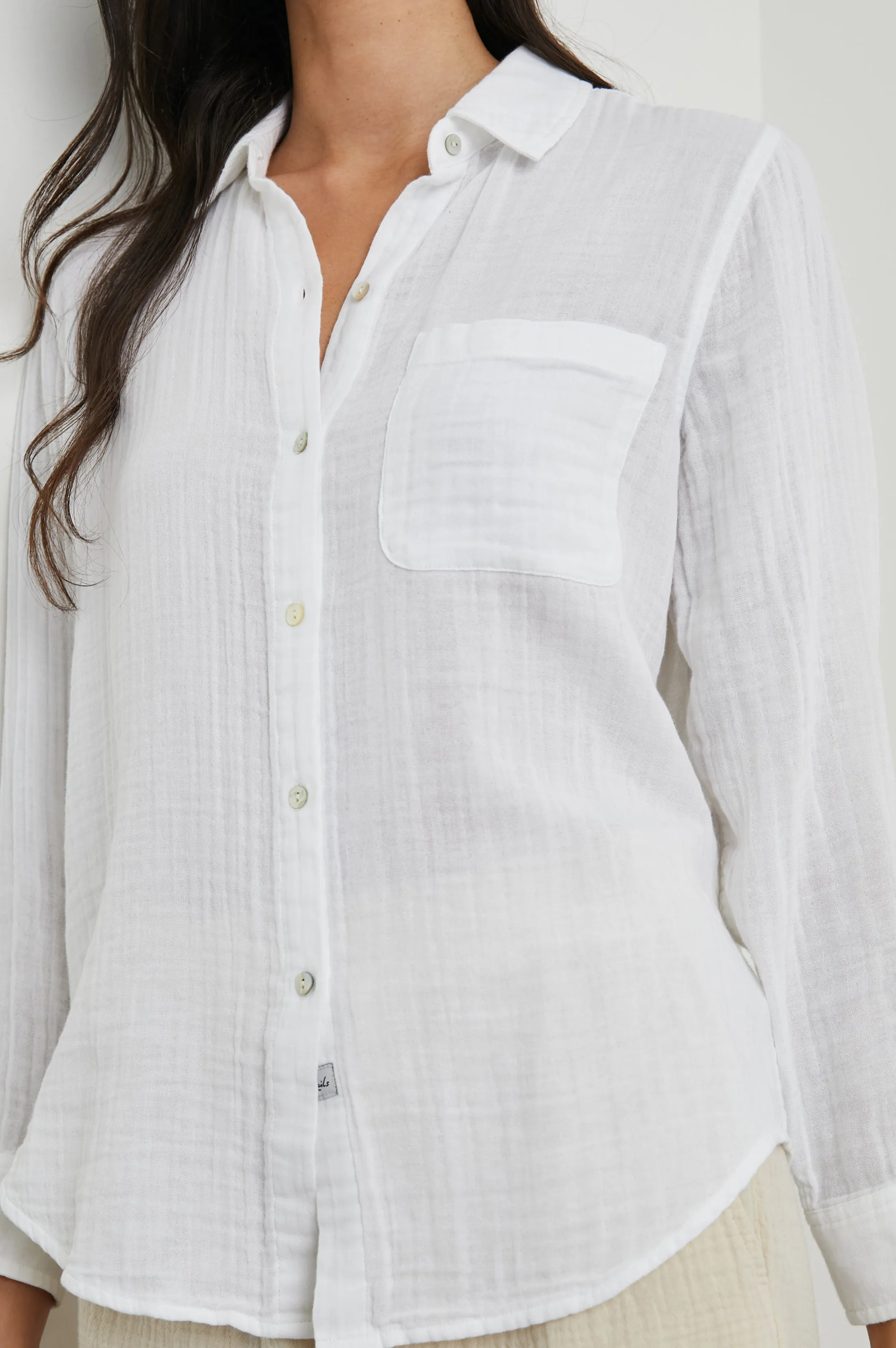 ELLIS SHIRT - WHITE sold by Rails product image thumbnail 2