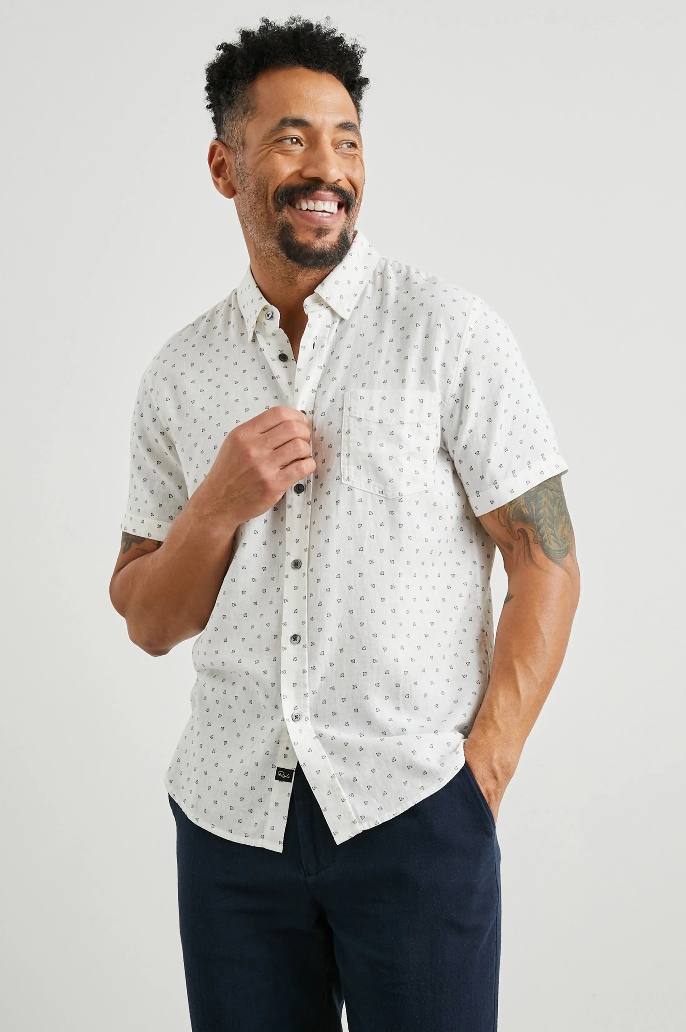 CARSON SHIRT - AUTUMN CALICO WHITE sold by Rails product image thumbnail 4
